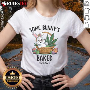 Funny Easter meme featuring cute bunnies on a ladies tee for 4.20 celebrations, perfect for humor lovers.