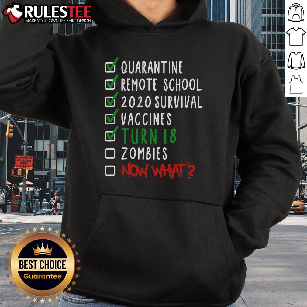 Funny 18th Birthday Check List Hoodie featuring quirky designs and vibrant colors for a memorable celebration.