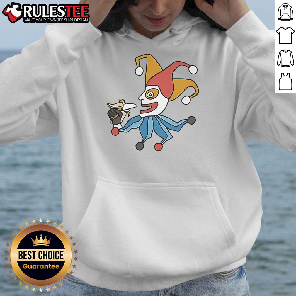 Alt Text: Funny Balatro April Fools Jimbo Hoodie featuring a quirky design perfect for pranking friends and celebrating April Fools Day.
