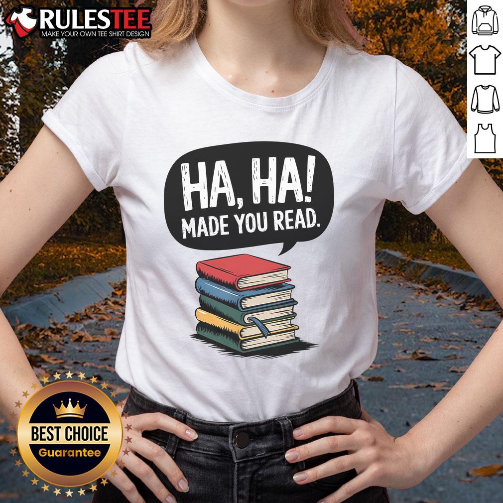 Funny April Fools' Day teacher reader tee for ladies featuring a playful design that makes you smile.