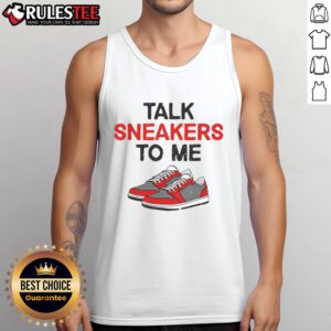 Funny sneaker shoe head tank top for sneaker lovers, featuring a playful graphic design perfect for casual wear.