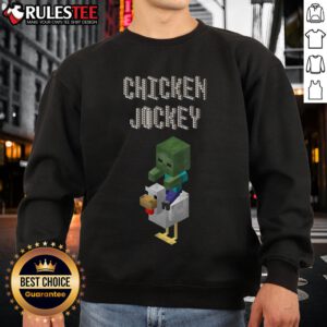 Good Baby Zombie Chicken Jockey Minecraft sweatshirt featuring a fun graphic design for gamers and fans.