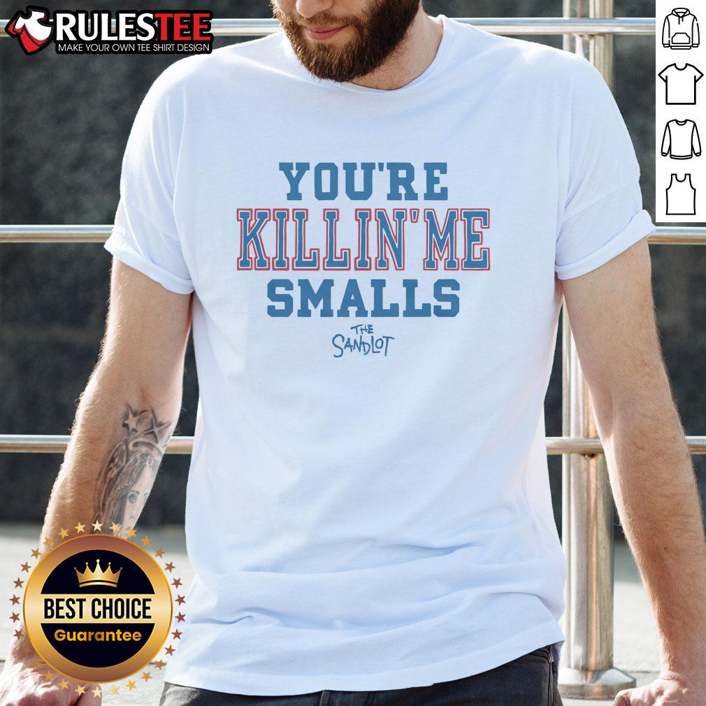 Good The Sandlot You're Killin' Me Smalls T-Shirt featuring iconic quote and vintage baseball design for fans.