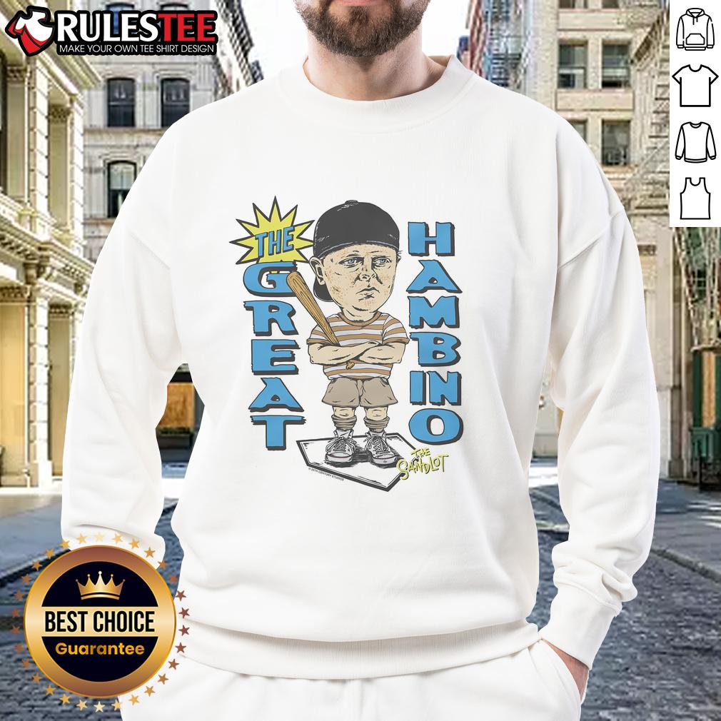 Alt Text: Good Women's The Sandlot The Great Hambino Sweatshirt featuring classic movie design for fans of The Sandlot.
