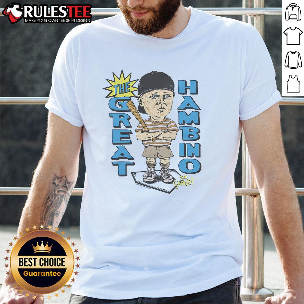 Good Women's The Sandlot The Great Hambino T-Shirt featuring iconic graphics for fans of the classic movie.