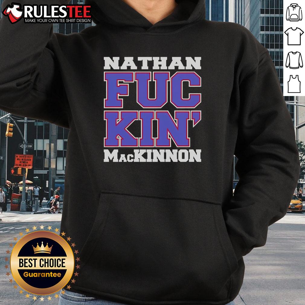 Stylish Nice Nathan Fackin Mackinnon Hoodie in vibrant colors, perfect for fans of hockey and casual wear.
