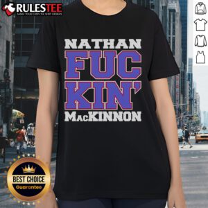 Nice Nathan Fackin Mackinnon Ladies Tee featuring a stylish design and comfortable fit for hockey fans.