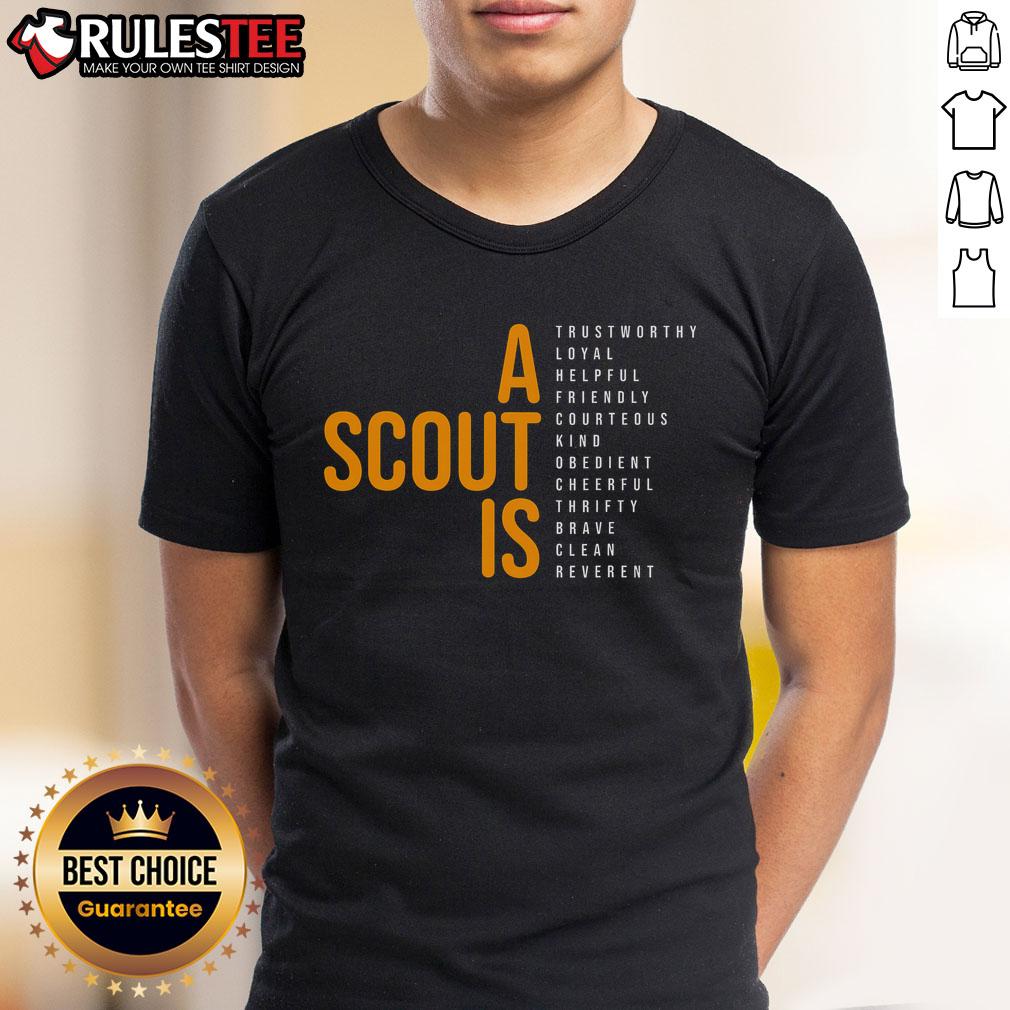 Awesome A Scout Is Trustworthy Loyal Helpful T-Shirt featuring a bold design perfect for scouts and outdoor enthusiasts.