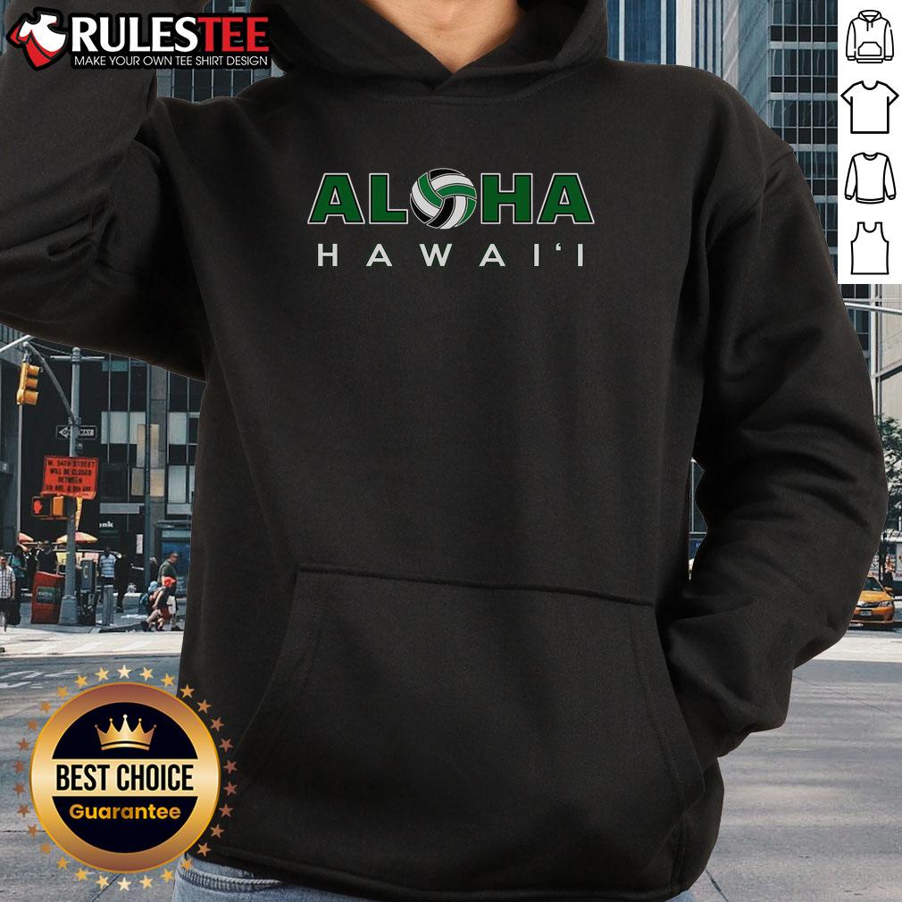 Awesome Aloha Hawaii Volleyball Hoodie featuring vibrant tropical design and comfortable fit, perfect for beach lovers.