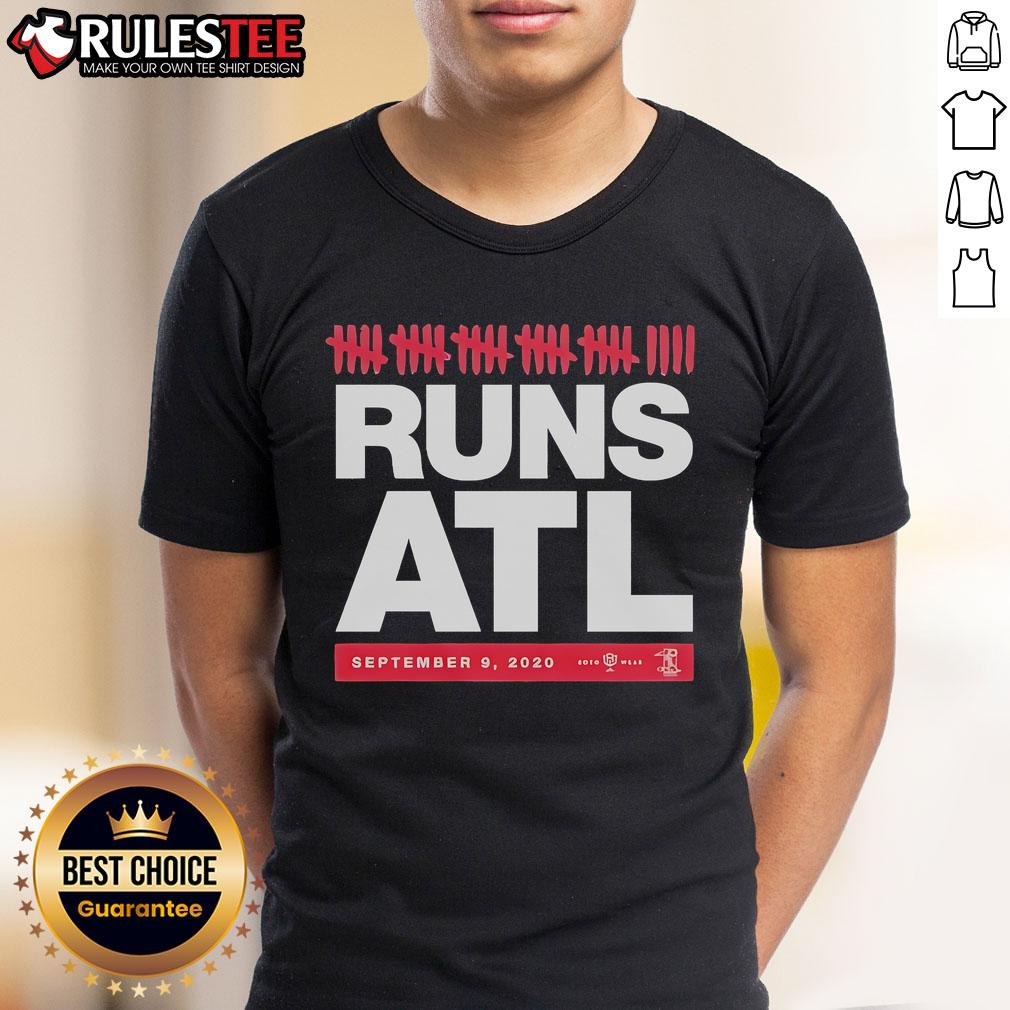 Alt Text: Awesome Braves Historic 29 Run Game September 2021 T-Shirt showcasing the iconic baseball moment in stylish design.