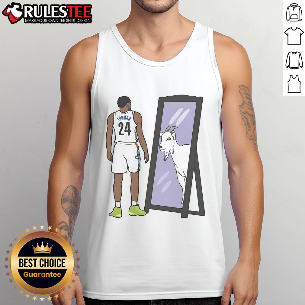 Alt Text: Awesome Cam Thomas Mirror Goat Tank Top featuring a stylish design, perfect for fans and casual wear.