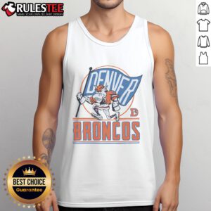 Awesome Denver Broncos Miles tank top featuring team colors and logo, perfect for game day or casual wear.