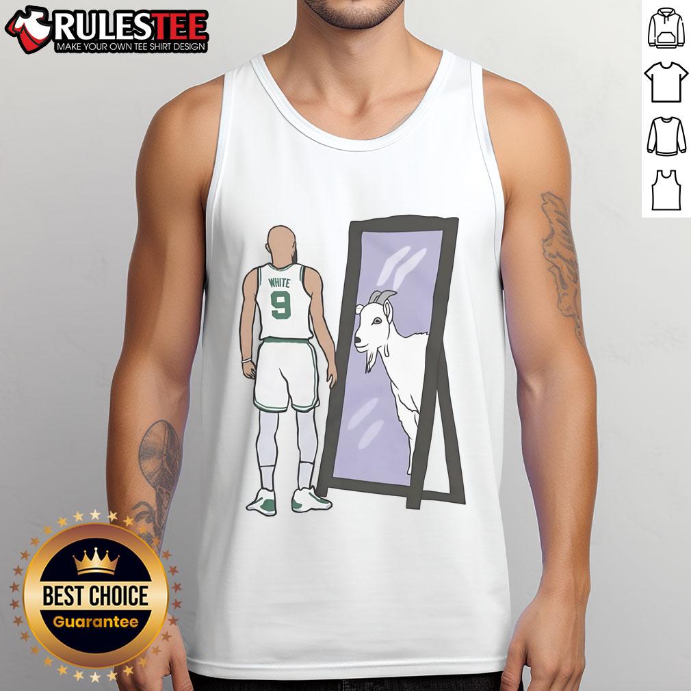 Awesome Derrick White mirror goat tank top featuring a stylish design perfect for fans of basketball apparel.
