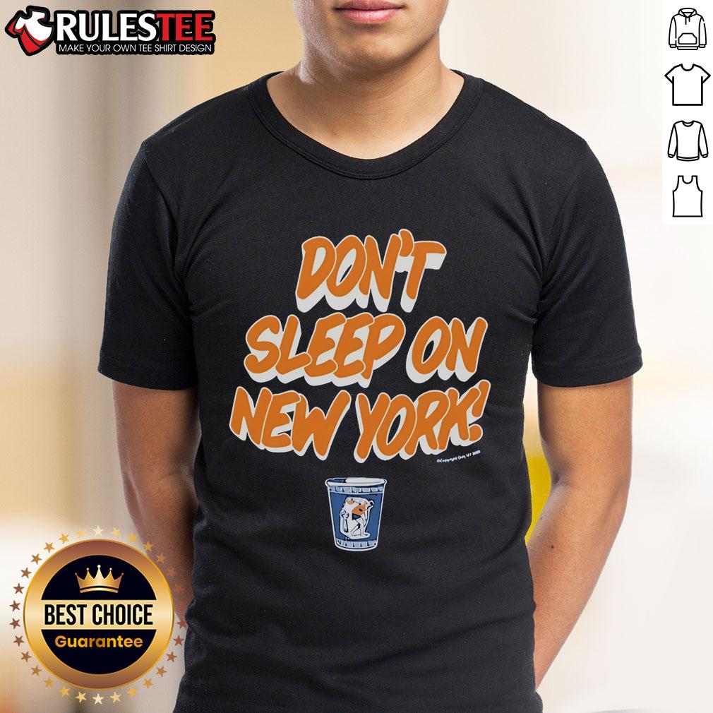 Awesome Don't Sleep On New York Knicks T-Shirt featuring bold graphics and vibrant colors, perfect for Knicks fans.