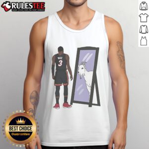 Awesome Dwyane Wade mirror GOAT tank top featuring iconic design, perfect for fans and casual wear enthusiasts.