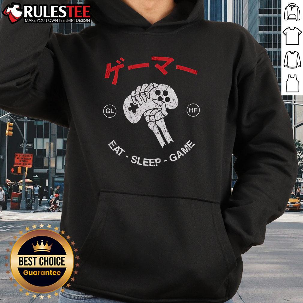 Awesome Eat Sleep Game Vintage Hoodie in a trendy design, perfect for gamers and casual wear enthusiasts.