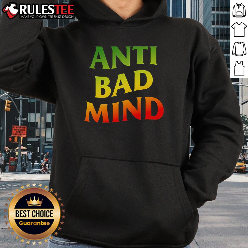 Awesome Gradient Anti-Bad Mind Hoodie featuring vibrant colors and trendy design for a stylish look.