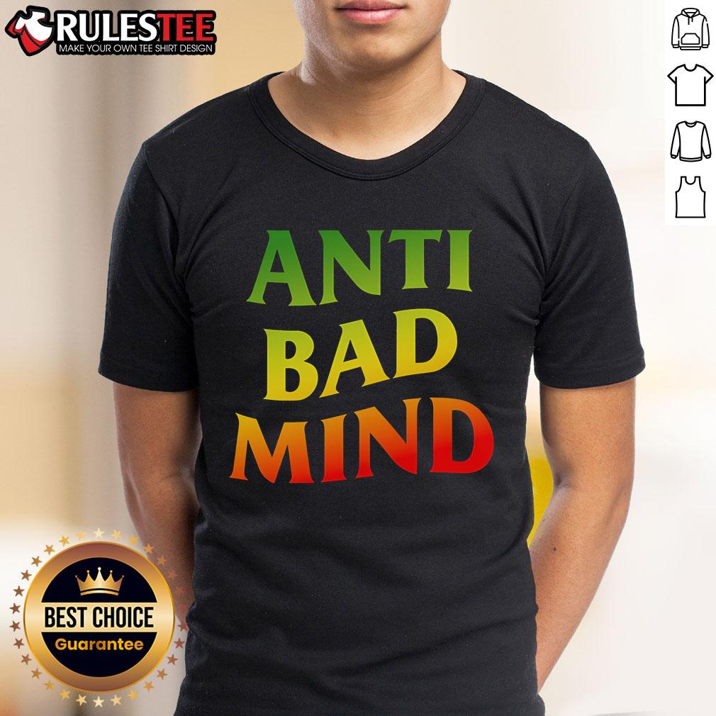 Awesome Gradient Anti Bad Mind T-Shirt featuring a vibrant gradient design promoting positivity and mental well-being.