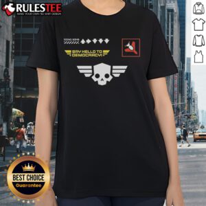 Awesome Helldivers 2 500kg Bomb Ladies Tee featuring a unique design and vibrant colors for gamers and fans.