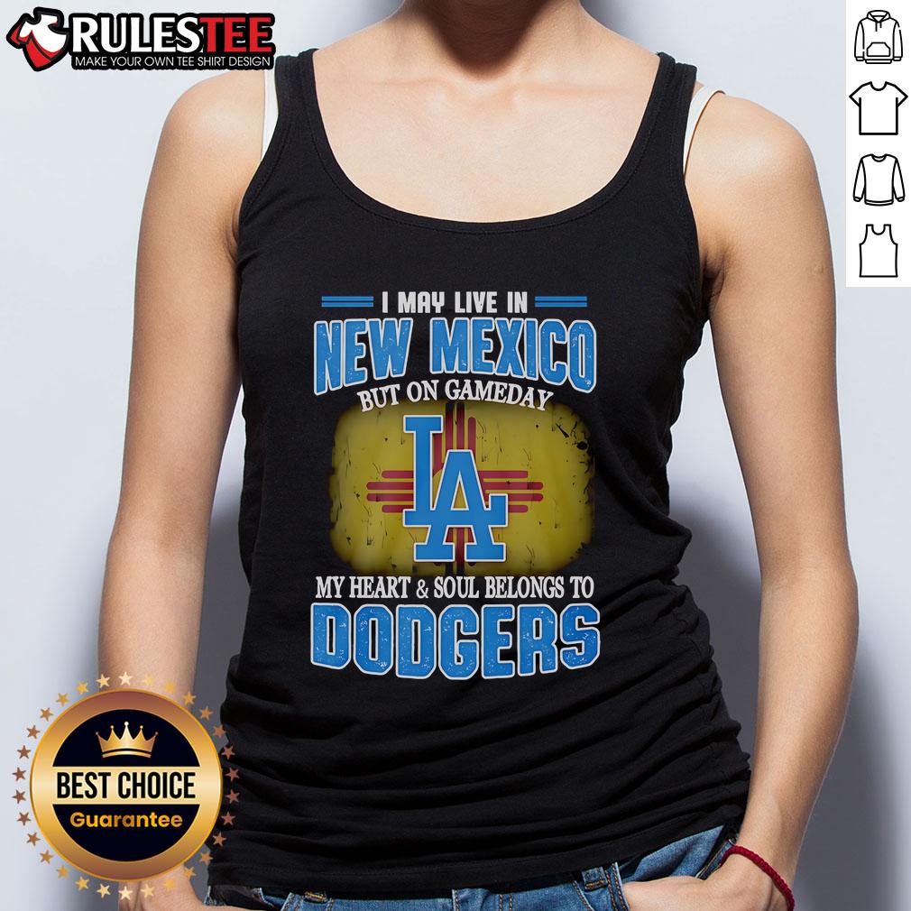 Stylish Dodgers tank top showcasing passion for baseball, perfect for game day in New Mexico.