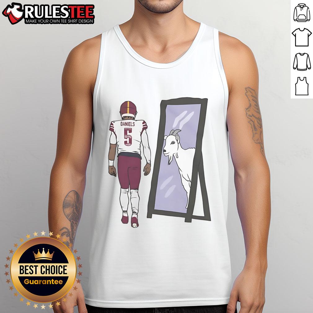 Awesome Jayden Daniels mirror goat tank top showcasing vibrant design and style for fans and athletes.