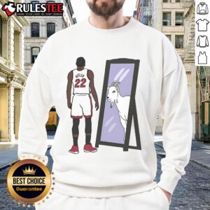 Awesome Jimmy Butler Mirror Goat Sweatshirt featuring a stylish design perfect for basketball fans and fashion lovers.
