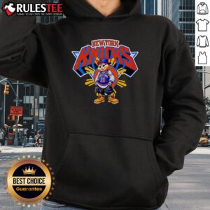 Awesome Jollibee New York Knicks hoodie featuring vibrant colors and logo, perfect for fans and stylish streetwear.