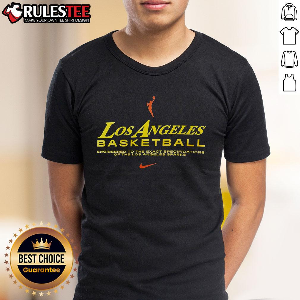 Alt Text: Awesome Los Angeles Sparks T-Shirt designed with precise specifications for basketball fans in Los Angeles.