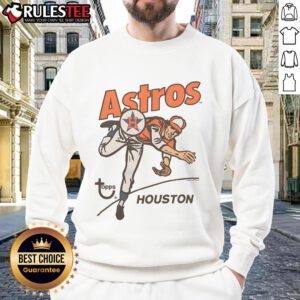 Awesome MLB X Topps Houston Astros sweatshirt featuring team logo, perfect for fans and stylish casual wear.