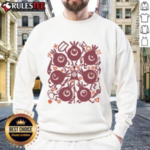 Alt Text: Cute sweatshirt featuring Awesome Patapon Drum design, perfect for gaming fans and cozy wear.