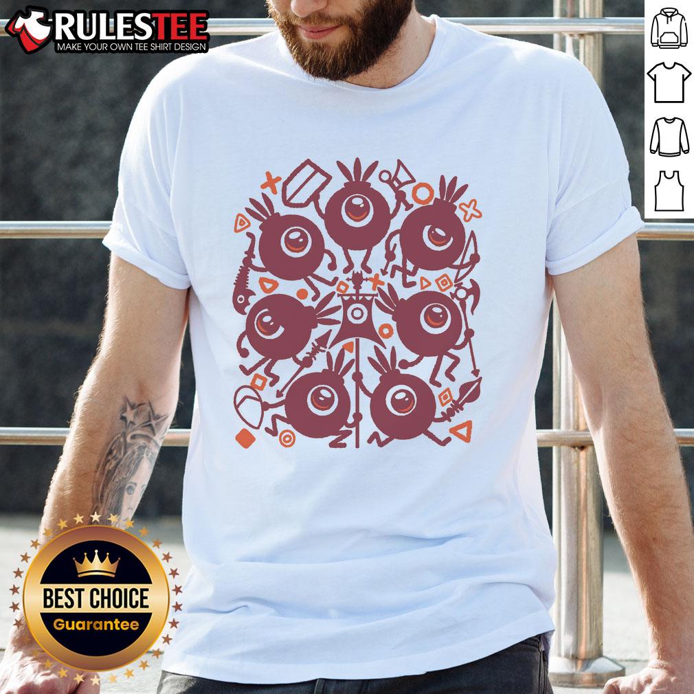 Awesome Patapon Drum design on a cute t-shirt, perfect for fans of the Patapon game series and stylish casual wear.