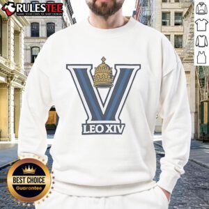 Awesome Pope Leo XIV Villanova Shirt featuring Nova Knicks design in a stylish sweatshirt for fans and fashion enthusiasts.
