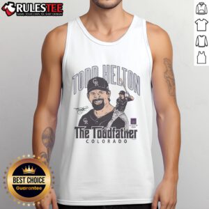 Awesome Rockies Todd Helton Toddfather Signature Class of 2024 tank top showcasing a stylish design for fans.
