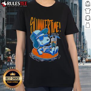 Awesome Snoopy Summer Time Ladies Tee featuring a vibrant Snoopy design perfect for warm weather and casual outings.
