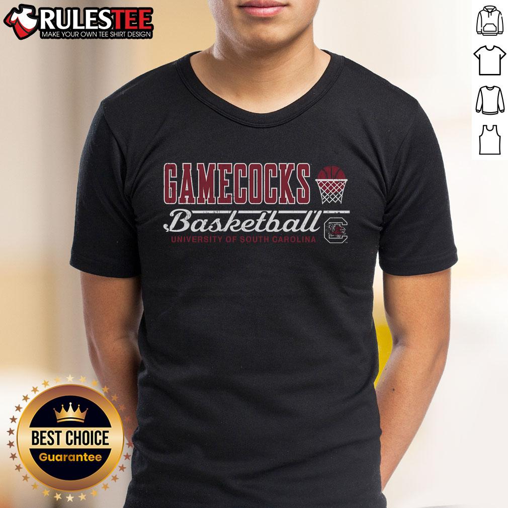 Awesome South Carolina Gamecocks vintage basketball T-shirt featuring classic design and team colors for fans.