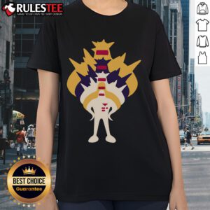 Awesome Starman Spectrum Ladies Tee featuring vibrant colors and a stylish design perfect for fans of cosmic fashion.