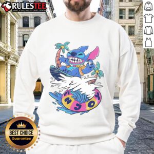 Awesome Stitch Enjoy Your Wave Sweatshirt in vibrant colors, perfect for casual wear and ocean enthusiasts.