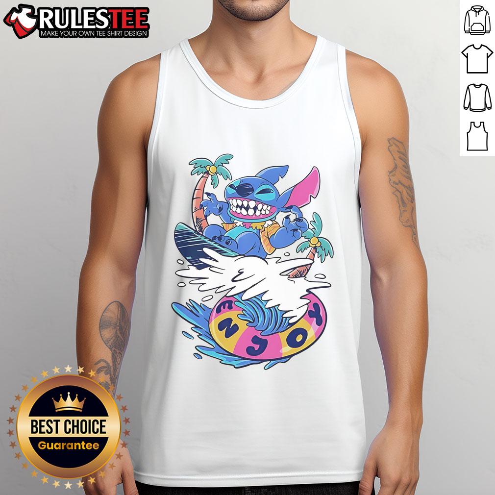 Awesome Stitch Enjoy Your Wave Tank Top in vibrant colors, perfect for summer style and casual beach outings.