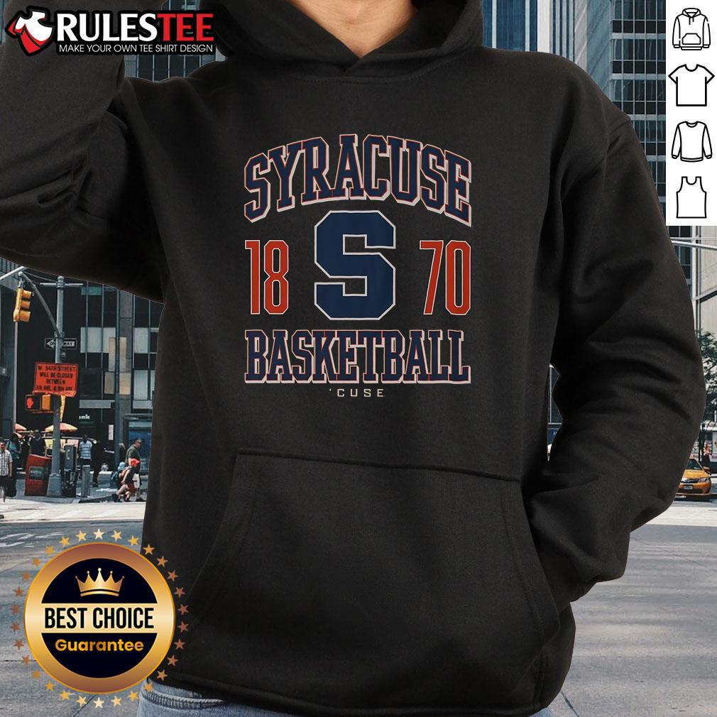 Awesome Syracuse Orange Basketball 1870 Hoodie featuring vibrant team colors and logo, perfect for fans and athletes.
