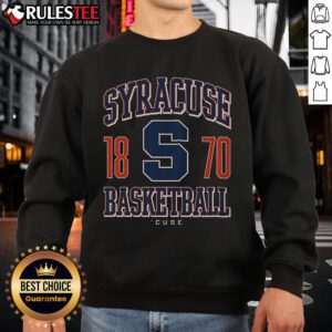 Awesome Syracuse Orange Basketball 1870 Sweatshirt featuring vibrant team colors and logo, perfect for fans and athletes.