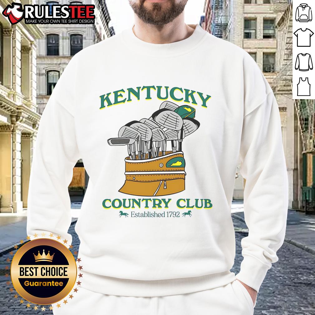 Awesome Kentucky Country Club sweatshirt established 1792, featuring classic golf design and stylish comfort.