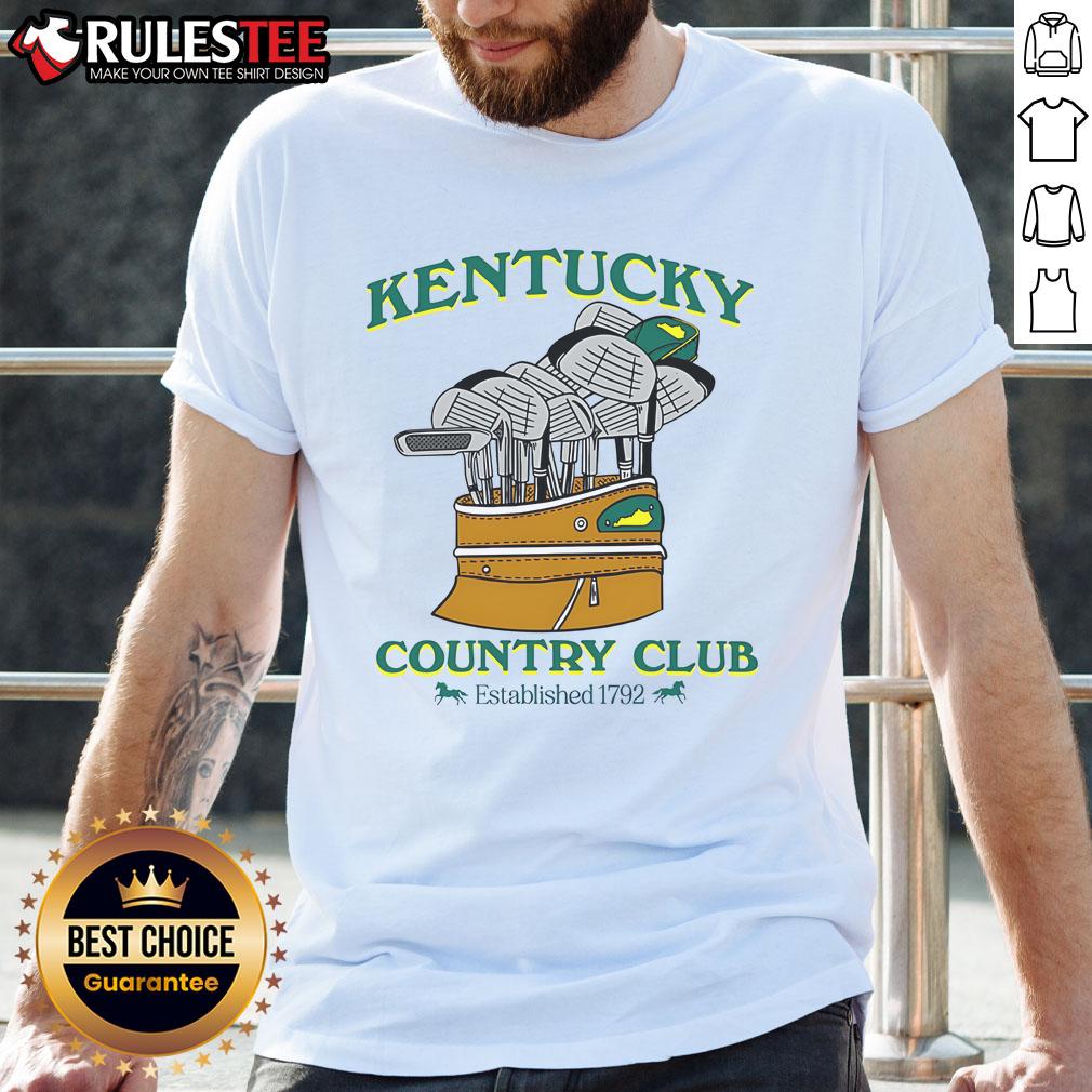 Awesome The Kentucky Country Club Established 1792 Golf T-Shirt featuring classic design and vibrant colors for golf enthusiasts.