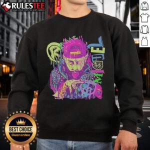 Awesome Trey Miguel drip style sweatshirt featuring vibrant colors and unique design, perfect for stylish casual wear.