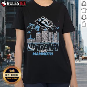 Awesome Utah Mammoth Skyline Ladies Tee 2025 featuring a stunning skyline design perfect for casual wear.