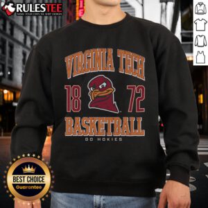 Awesome Virginia Tech Hokies basketball sweatshirt featuring team colors and logo, perfect for fans and game day.
