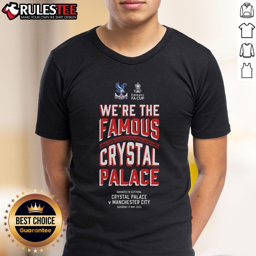 Awesome We're The Famous Crystal Palace Final Junior T-Shirt featuring vibrant colors and team logo for young fans.