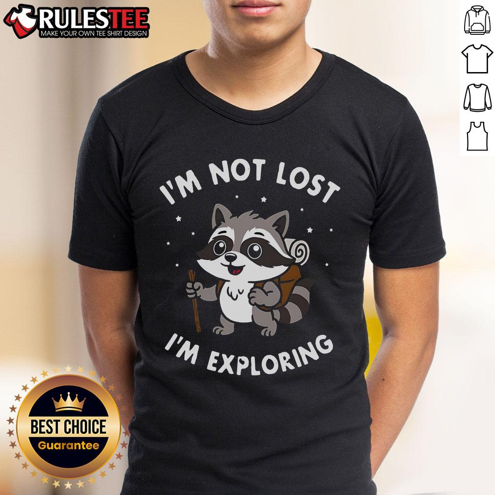 Alt Text: Cute I'm Not Lost, I'm Exploring T-Shirt featuring playful design, perfect for adventure lovers and explorers.