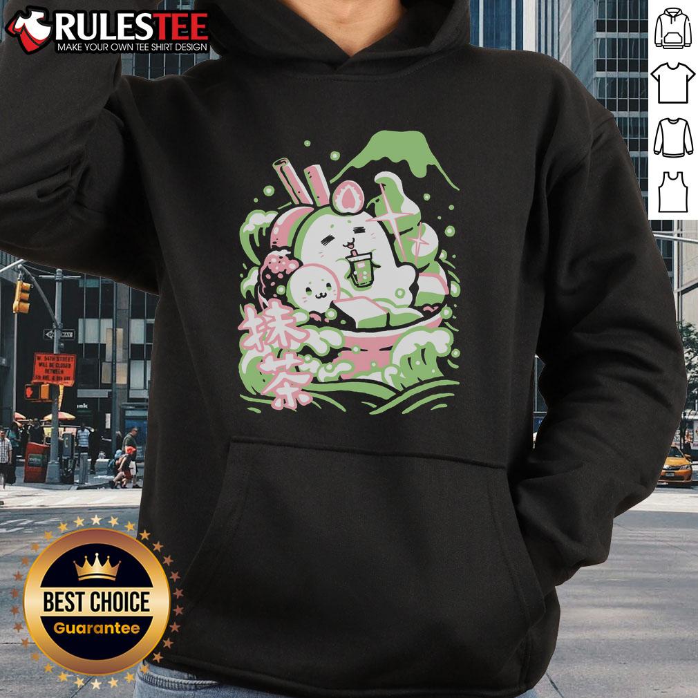 Alt Text: Adorable Cute Matcha Made In Heaven Hoodie featuring vibrant green design and cozy fabric for comfort and style.