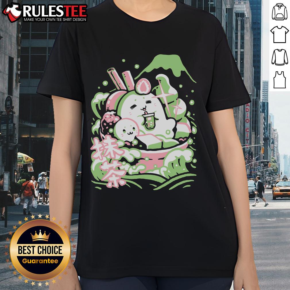 Alt Text: Cute Matcha Made in Heaven ladies tee featuring a vibrant green design, perfect for tea lovers and casual wear.