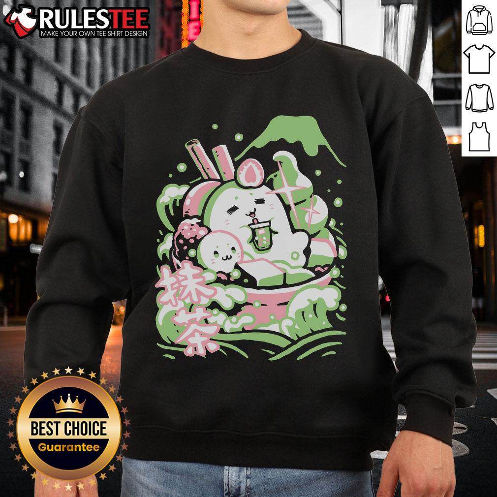 Alt Text: Cute Matcha Made in Heaven Sweatshirt featuring a vibrant green design, perfect for cozy and stylish outfits.